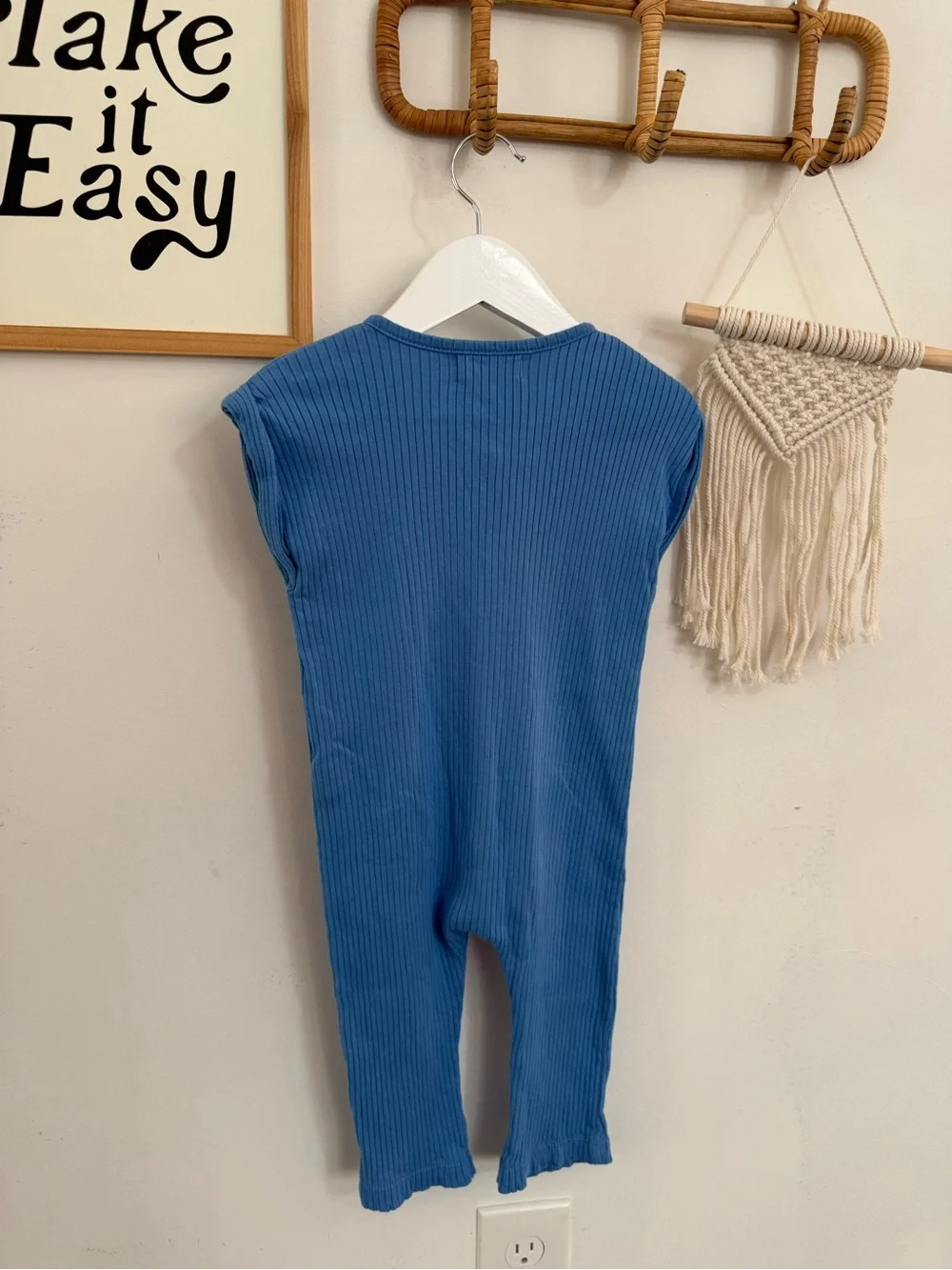 Monica + Andy - 12-18m - ribbed jumpsuit with pocket - Picture 7 of 9